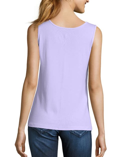 Hanes - Women's Mini-Ribbed Cotton Tank Top - Walmart.com