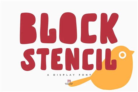 Block Stencil Font