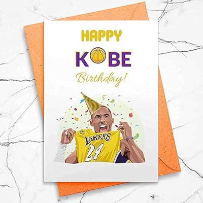 Buy Kobe Bryant Card Kobe Bryant Birthday Card Birthday Card for Boyfriend Birthday Gift for ...