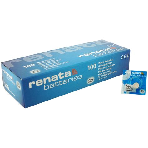 100 Renata 364 SR621SW Batteries - TheBatterySupplier.Com