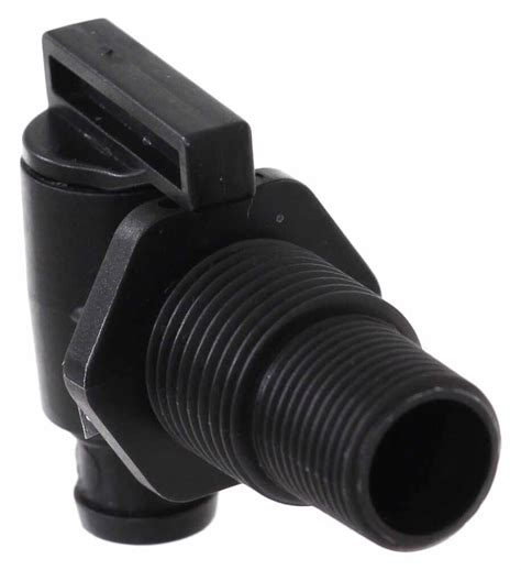 Valterra Universal Drain Valve for RVs - 3/8" and 1/2" MPT - Black Valterra RV Fresh Water A01 ...