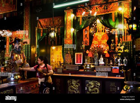 Tin Hau temple Yau Ma Tei Kowloon Hong Kong China Stock Photo - Alamy