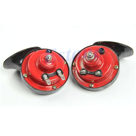 2x 12V Loud Car Auto Truck Electric Vehicle Horn Snail Horn Sound Level ...