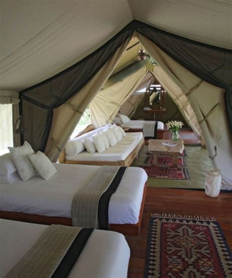 multi room tents | Now this is glamping...multi-room tent with exquisite furnishings! Yep ...