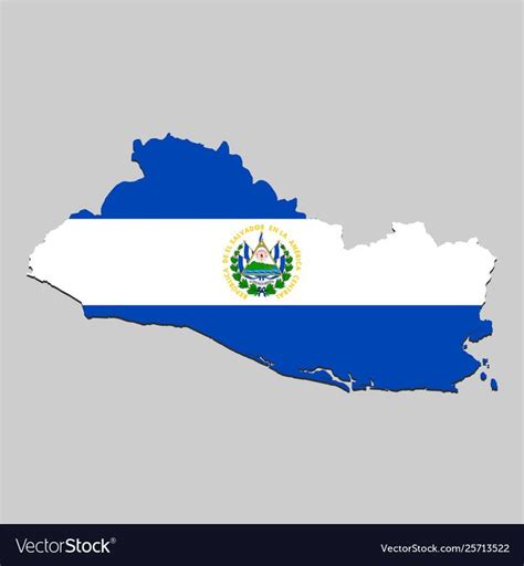 Map with national flag vector image on VectorStock | National flag, El ...