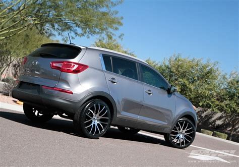 2011 Kia Sportage with 20" Giovanna Kilis in Machined Black wheels ...