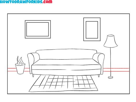 How to Draw a Room - Easy Drawing Tutorial For Kids