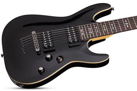 Schecter Omen-7 Seven String Electric Guitar - Gloss Black