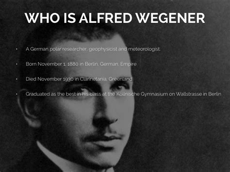 Alfred Wegener Quotes. QuotesGram