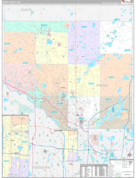 Anoka County, MN Maps