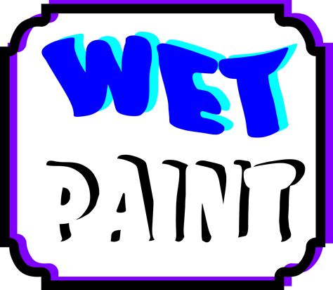 Clipart - Wet Paint Clip Art - Png Download - Full Size Clipart (#275291) - PinClipart