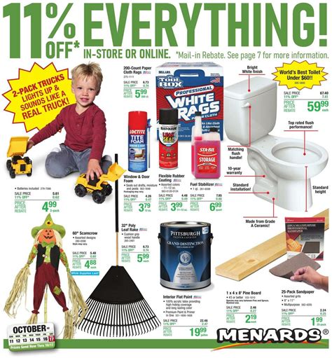 Menards Weekly Ads & Special Buys from October 11