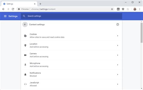 Google Chrome Content Settings - gHacks Tech News