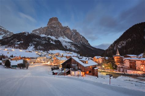 Passo Campolongo Valley, Ski Resort of Arabba, Dolomites, Italy ...