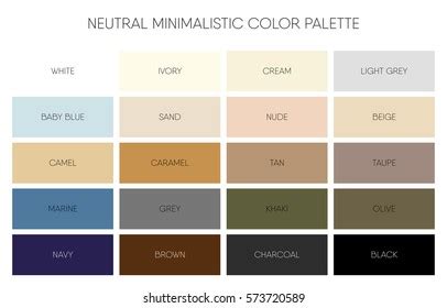 Minimalistic Color Palette Chart Vector Stock Vector (Royalty Free ...