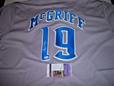 Fred McGriff Signed Jersey - Toronto Bluejays Jsa coa