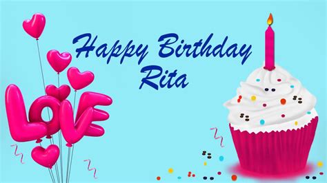 Happy Birthday Rita Image Wishes Lovers Video Animation - YouTube