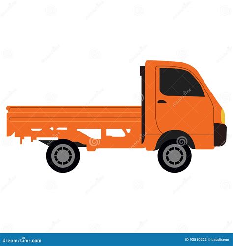 Side view of a van stock vector. Illustration of view - 93510222