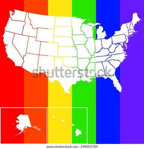 Silhouette Outline Map United States America Stock Illustration ...