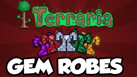 Terraria - Gem Robes - Magic Armour (New Terraria 1.2 Items) - YouTube