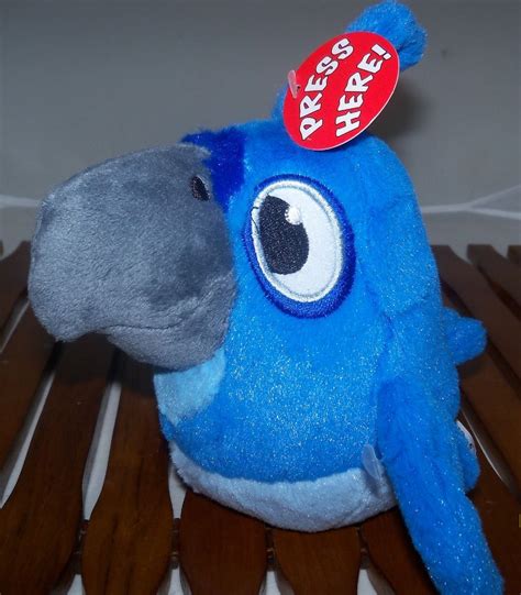 ANGRY BIRDS BLUE RIO BIRD PLUSH Stuffed Animal Makes SOUNDS NEW | Plush ...