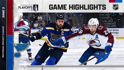 Second Round, Gm 3: Avalanche @ Blues 5/21 | NHL Highlights 2022 - Win ...