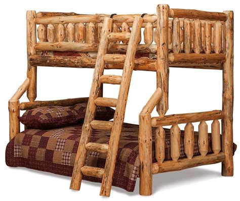 Rustic Log Bunk Beds from DutchCrafters Amish Furniture Store