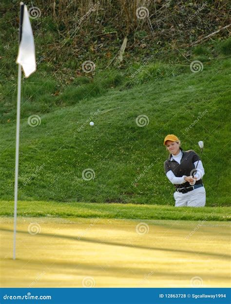 Sand trap golf shot stock photo. Image of golf, sports - 12863728