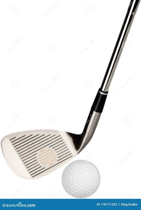 Closeup of Golf Club and Golf Ball Stock Photo - Image of portion, ball: 118171322