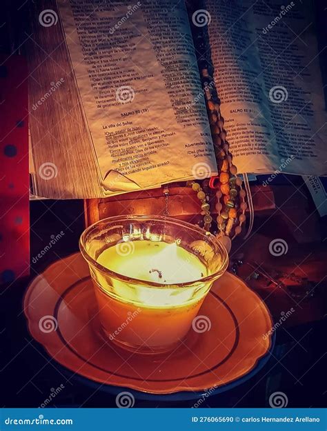 Bible with Candlelight Prayer Stock Photo - Image of bible, instagood: 276065690