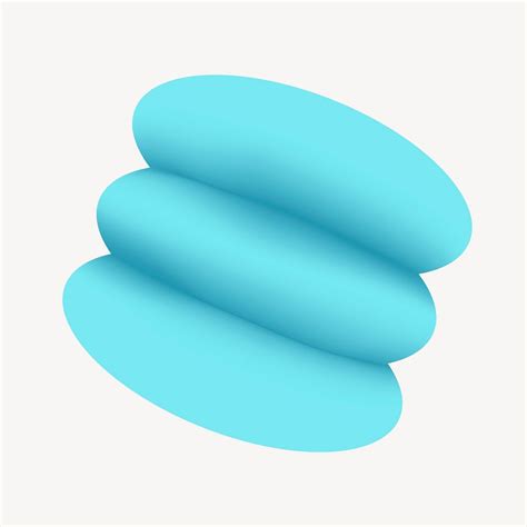 3D blue abstract shape vector | Premium Vector - rawpixel