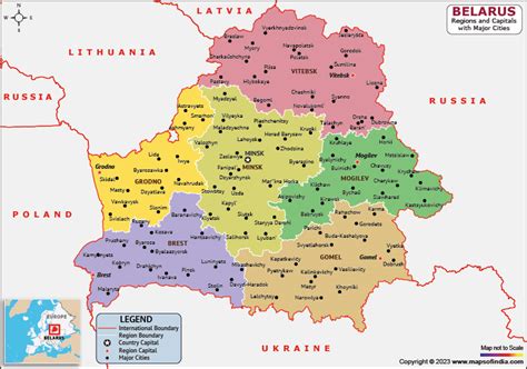 Belarus Map | HD Map of the Belarus