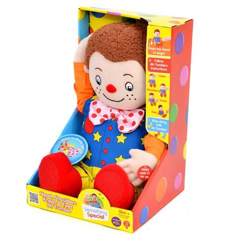 Head, Shoulders, Knees and Toes Mr Tumble Singing Interactive Soft Toy 38cm | eBay