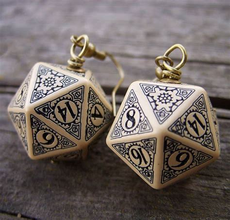 Mage Studio D20 Steampunk Dice Earrings – NoveltyStreet