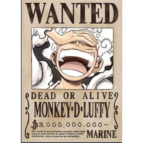 Jual Poster luffy new bounty / bounty one piece terbaru / bounty luffy / bounty kid / bounty law ...