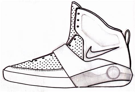 Nike Sneaker Sketches at PaintingValley.com | Explore collection of Nike Sneaker Sketches