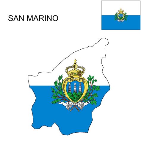 San Marino Flag Map and Meaning | Mappr