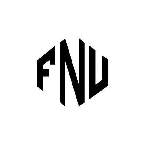 FNU letter logo design with polygon shape. FNU polygon and cube shape logo design. FNU hexagon ...