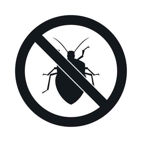 No bug sign icon, simple style 14613433 Vector Art at Vecteezy