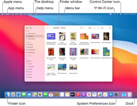 The desktop, menu bar, and Help on your Mac - Apple Support