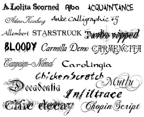 14 Types Of Lettering Fonts Images - Letter Fonts and Styles, Different ...