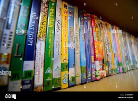 The children's DVD section in a UK public library. Picture by Jim ...