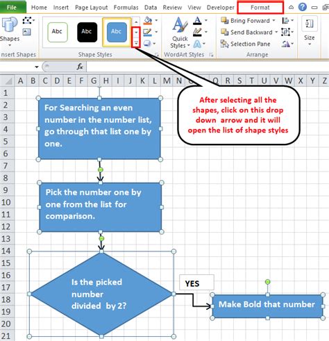 Flowchart in Excel | How to Create Flowchart Using Shapes?