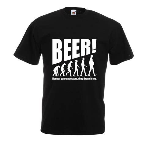 T Shirt Men Short Sleeve Funny Funny Beer Quotes Beervolution Mens T ...