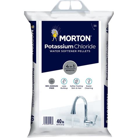 Morton® Salt Potassium Chloride Water Softener Salt Pellets, 40 lb. Bag ...