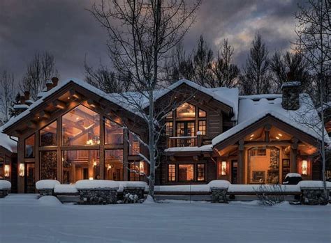 Cabin Mansion, Lodge House, Cabin Homes, Ski House, Family House, Winter House Exterior, Dream ...