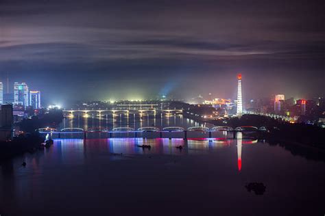 60+ North Korea Pyongyang In Night Stock Photos, Pictures & Royalty ...