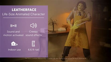 LEATHERFACE | Life-Size Animated Character - YouTube