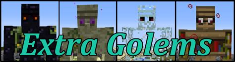 GitHub - MinecraftModDevelopmentMods/Extra-Golems: Forge mod that adds dozens of golems to Minecraft