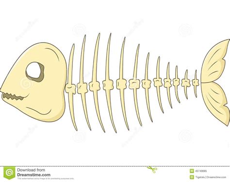 Cartoon Fish Skeleton Pictures - Fish Skeleton Illustration Cartoon Depositphotos | Bodbocwasuon